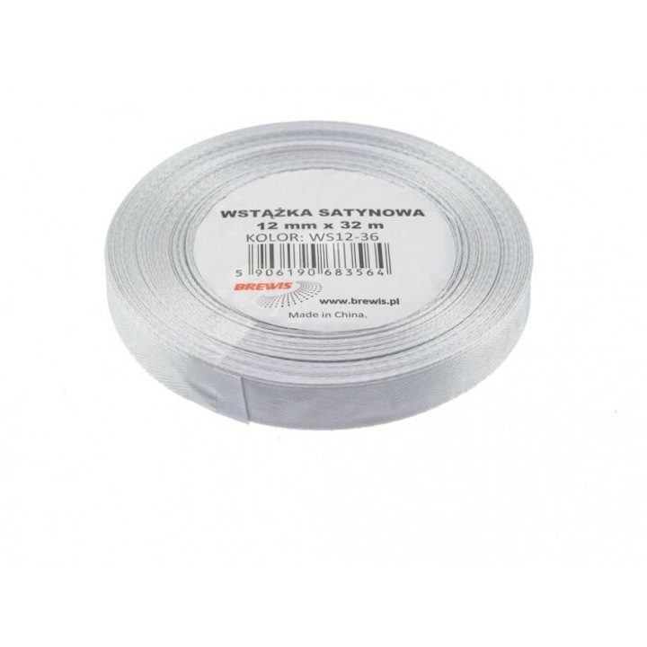 Fasie satinat gri 12mmx32m set, BREWIS