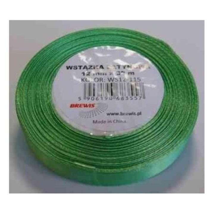 Fasie satinat verde 12mmx32m set, Brewis