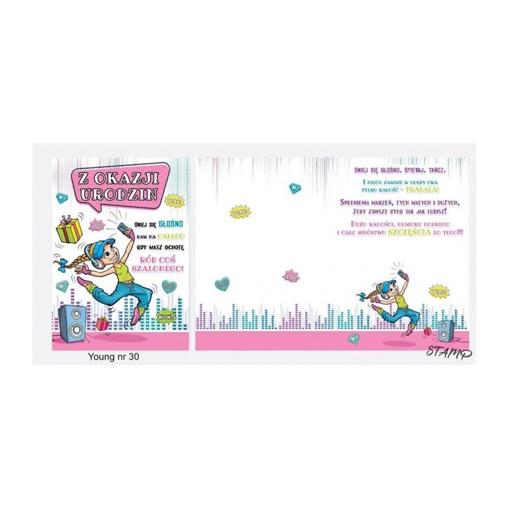 Karnet Young B6, STAMP, design nr 30, set cu coperta, 184x127mm