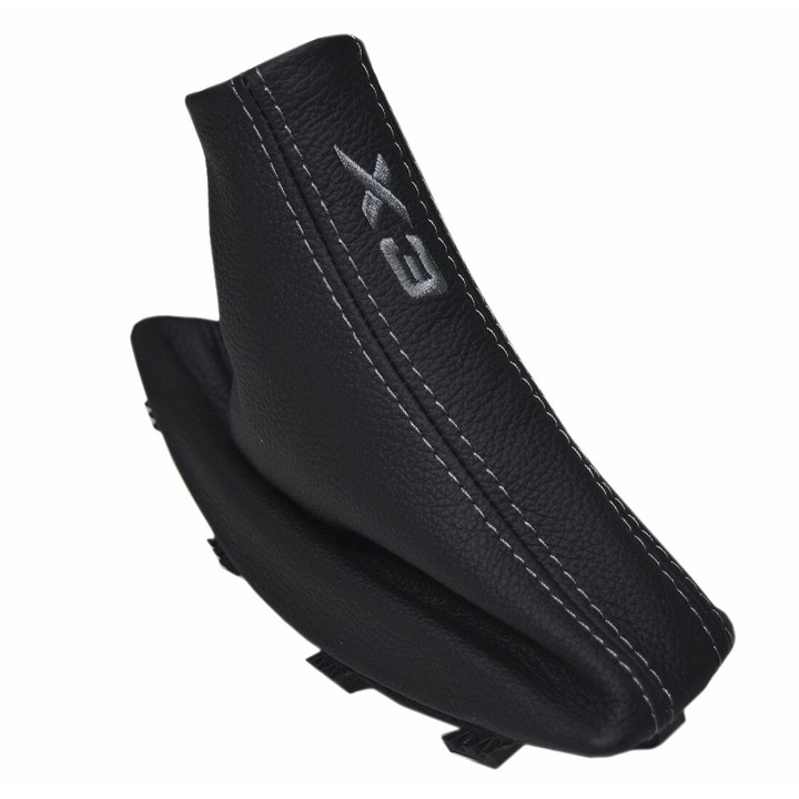 Capac Frana De Mana, Ophelia, Pentru BMW X3 E83 2004-2010, Piele Naturala, Negru