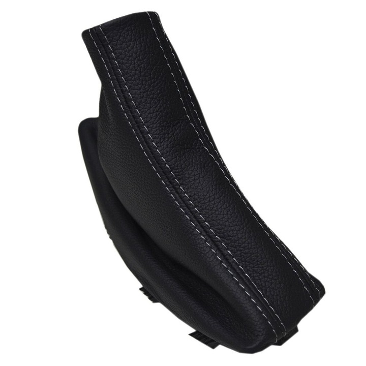 Burduf frana de mana, Ophelia, pentru BMW X3 E83 2004-2010, piele naturala, negru