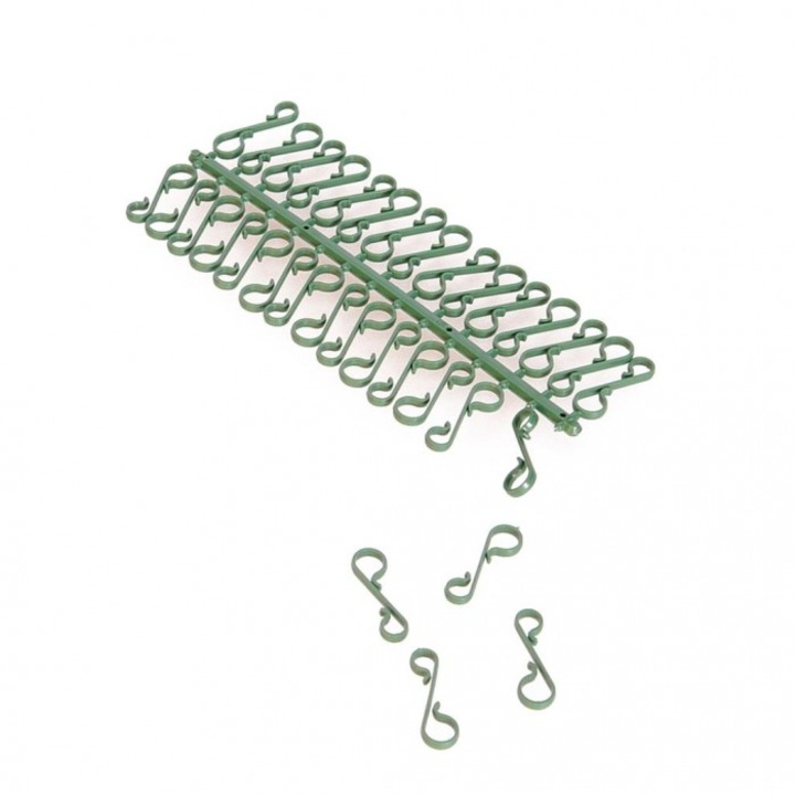 Пластмасови кукички за орнаменти, Arpex, комплект 60 бр., 3,3 см, 178x95 мм