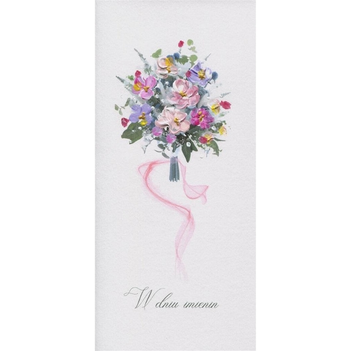 Karnet Imieniny I 15 - Bukiet, MAK, 113x226mm, cu coperta, set complet