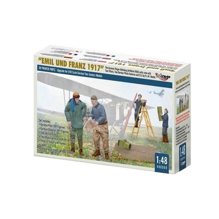 Фигурки от Първата световна война, Залога, FAA Emil&Franz 1917, Mirage Hobby, 1:32, 116x213 мм