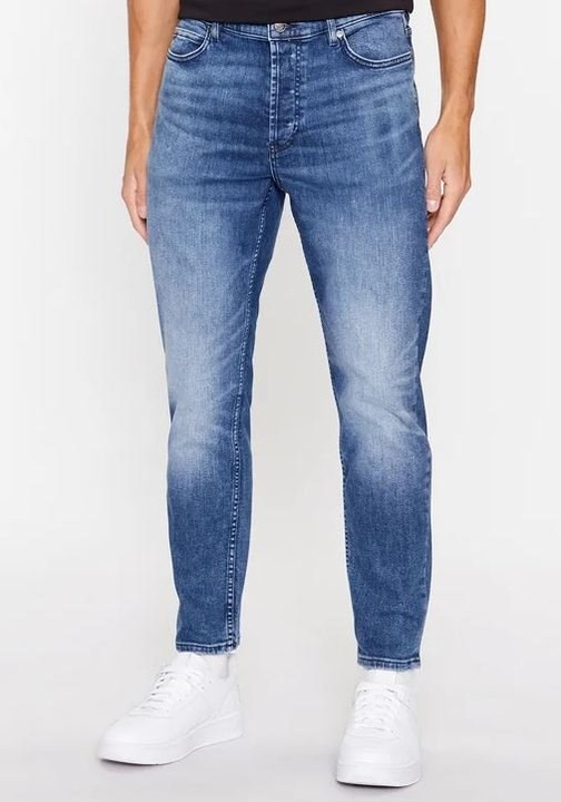 Ferfi farmer 50495504, HUGO, pamut, kek, Kék