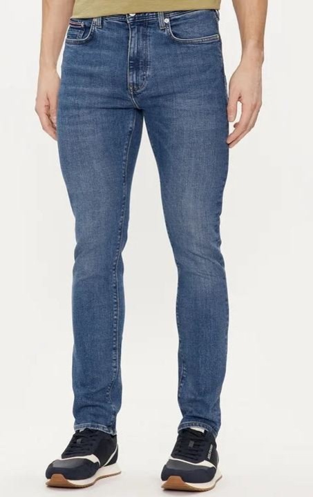 Férfi nadrág, sötétkék, 99% pamut, Tommy Hilfiger, W40-L32 US