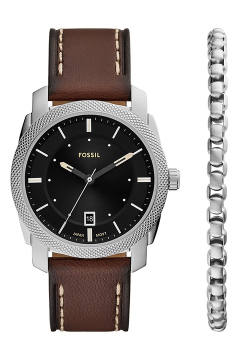 Fossil, Кварцов часовник и гривна, Кафяв