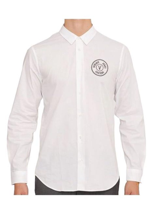 Camasa barbati 77GALYS1, Versace Jeans Couture, Bumbac, Alb