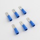 Conector cablu electric tata JZRO, set 100 buc, albastru, 1.5-2.5mm, 4.8mm