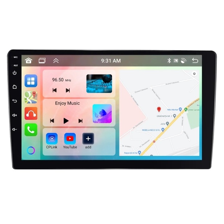 Navigatie universala, Ecran 9 inch, 6GB+128GB, Android, CarPlay, Fast Boot