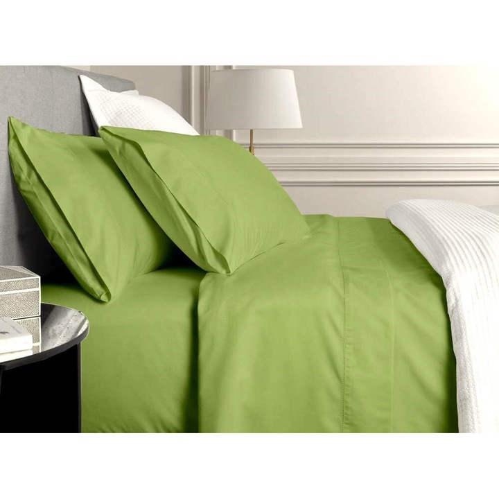 Ranforce pamut paplanhuzat, 240 x 260 cm, lime zöld