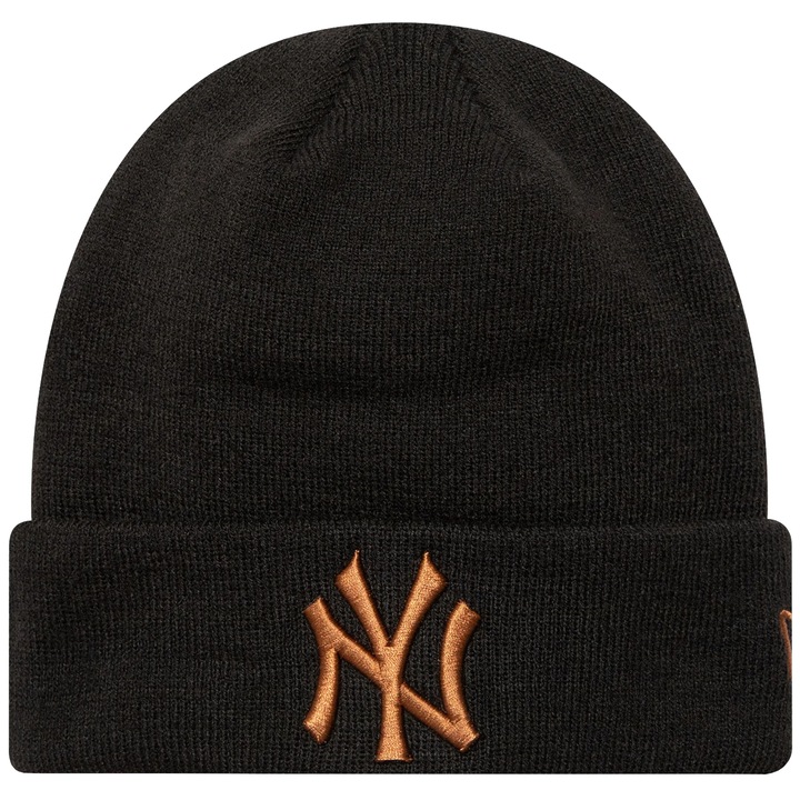 Унисекс шапка, New Era League Essential New York Yankees Beanie Hat 60580722, Черен, 54-60 cm