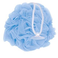 Burete de baie rotund tip puf, Elina Med, 50g, Culori Mixte (Verde, Albastru, Roz, Galben)