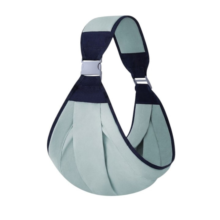 Állítható babaheveder, zöld, 7-45 kg, pamut