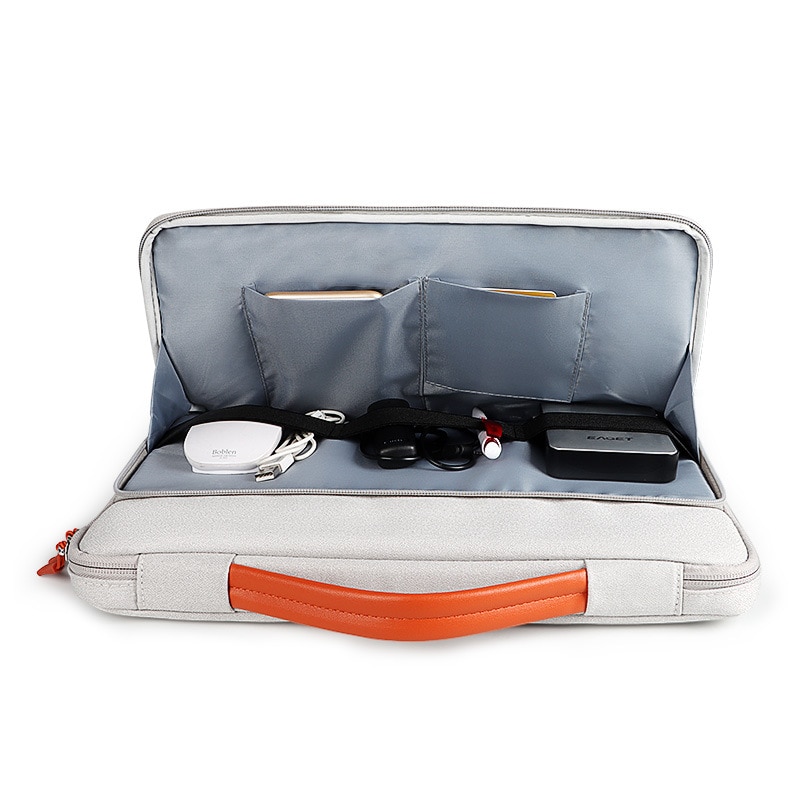 Geanta laptop, airbag rezistent la socuri, spatiu foarte mare, aspect placut, potrivita pentru 16/13,3/14,1/15,4/13 inchi, portabila, gri