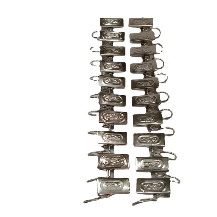 Set 20 clips pentru perdele KUNSANM, inox 304, rezistente, gri