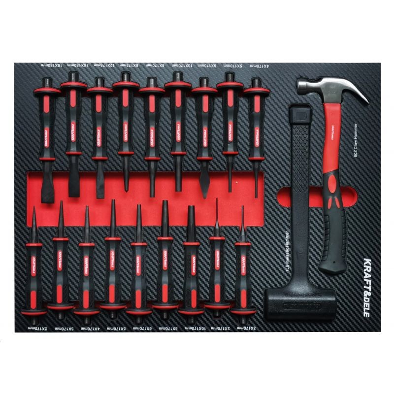 Dulap pentru scule, Kraft&Dele, 479 Elemente, 12 Sertare, KD1063