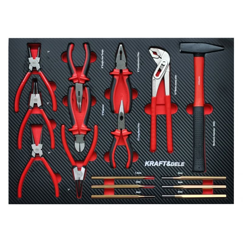 Dulap pentru scule, Kraft&Dele, 479 Elemente, 12 Sertare, KD1063