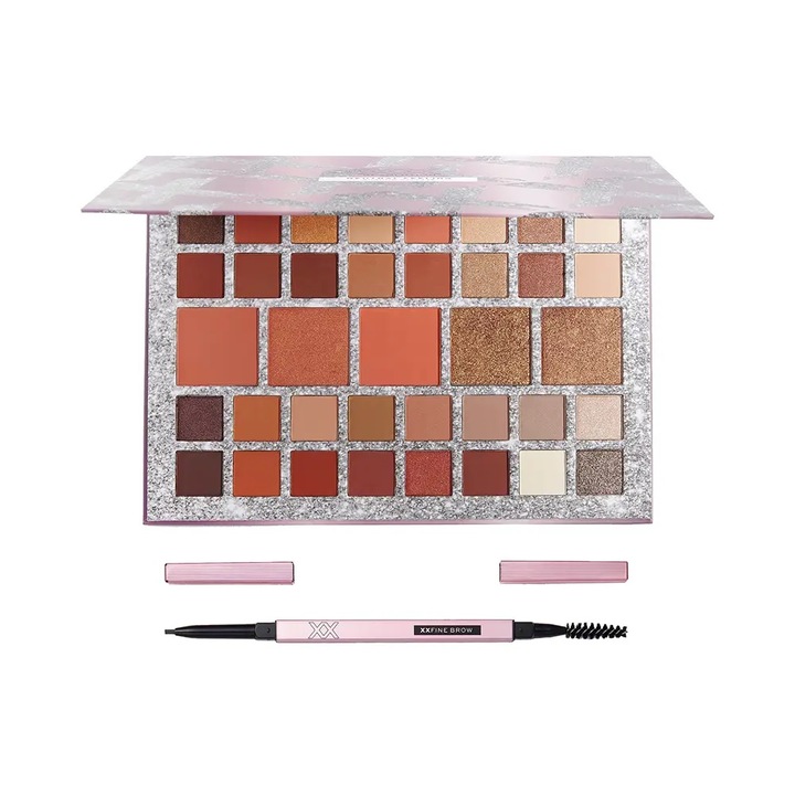 Комплект Palette с 29 сенки за очи 49,5 гр + молив за вежди 0,10 гр, Revolution XX Revolution