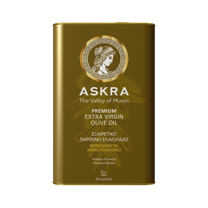 Ulei de masline extravirgin, Askra the Valley of Muses, 100% natural, 5L