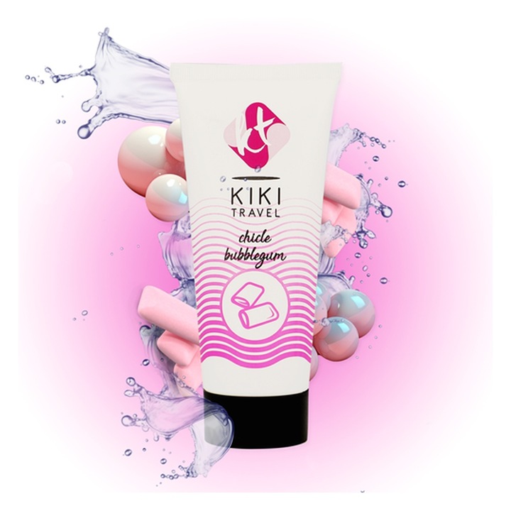 Gel Lubrifiant 50ml cu Gust de Bubblegum, Capsuni, pentru Zona Intima, Masaj, Senzatii, Conexiune Profunda, Momente Intense, Proprietati Calmante, Experienta Senzoriala Placuta, Amplificare Senzatii pe Termen Lung, Hidrateaza, Ingrijeste Piele