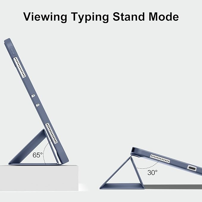 Husa pentru tableta, compatibila cu iPad Pro de 11 inchi (M4 a 5-a generatie 2024), husa inteligenta, trezire/dormire automata, Violet intens