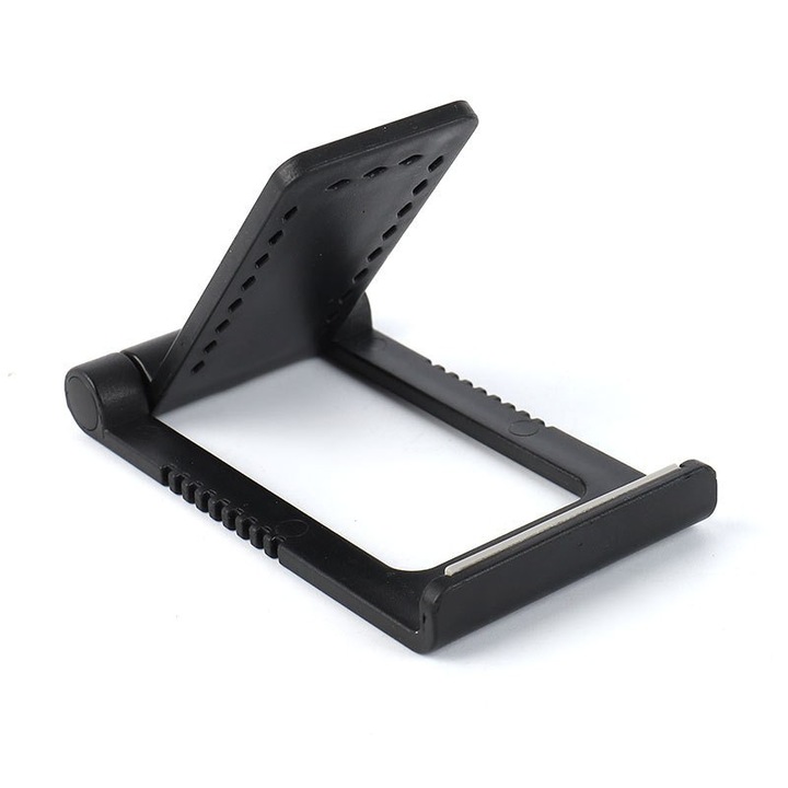 Asztali mobiltelefon tartó, összecsukható, állítható szög, 7,5x4,5x1cm