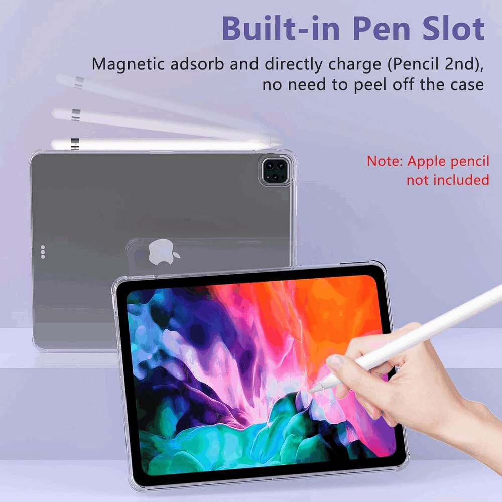 Husa Transparenta Slim pentru iPad Pro 12.9 inch, Generatia a 6-a/a 5-a 2022/2021, 6CMZ