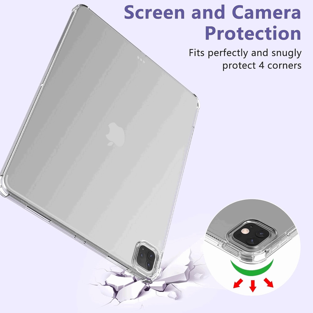 Husa Transparenta Slim pentru iPad Pro 12.9 inch, Generatia a 6-a/a 5-a 2022/2021, 6CMZ