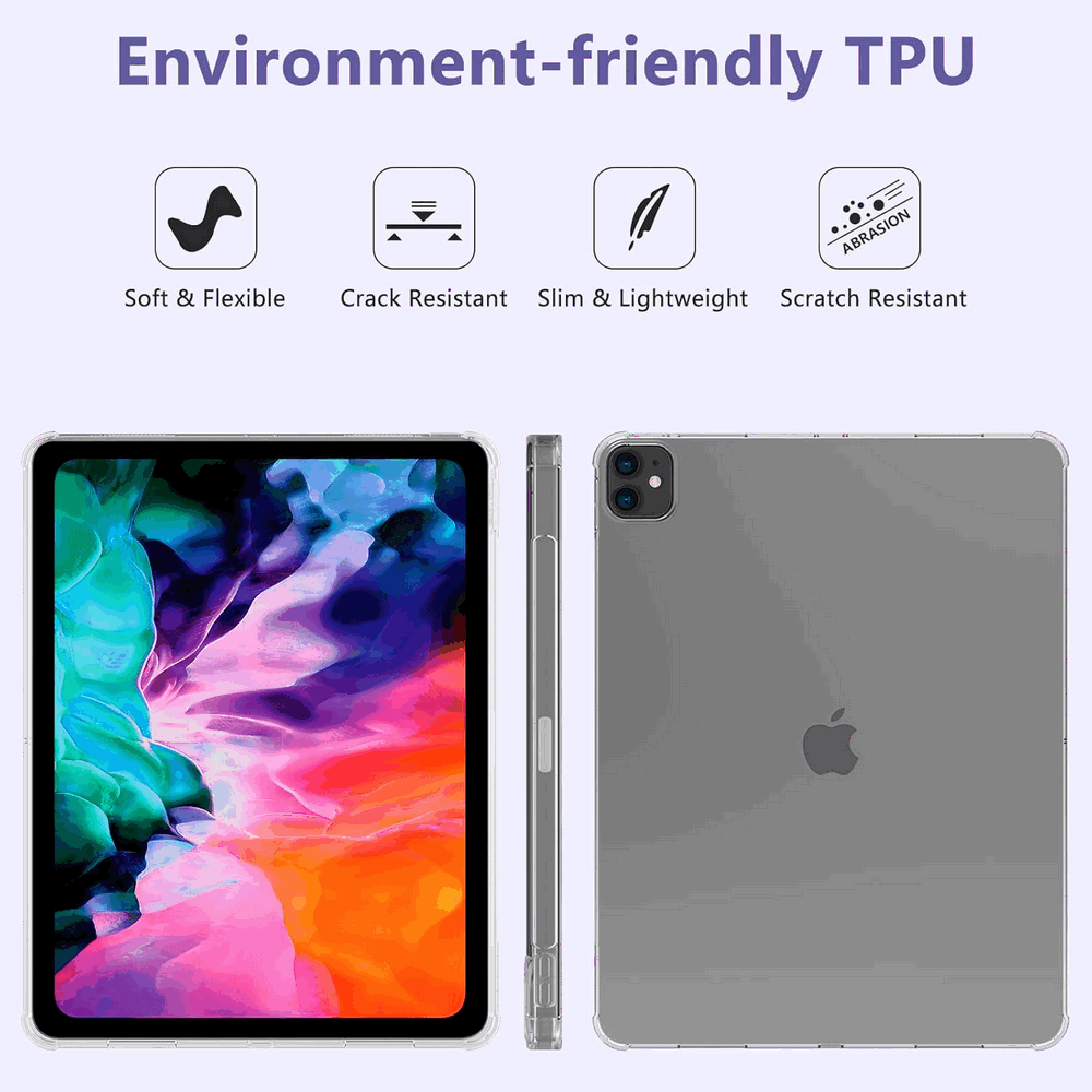 Husa Transparenta Slim pentru iPad Pro 12.9 inch, Generatia a 6-a/a 5-a 2022/2021, 6CMZ