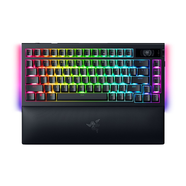 Razer BlackWidow V4 Pro Wireless Mechanical Gaming Keyboard 75%, Bluetooth, US Layout, Chroma RGB, Tactile Switches Gen-3 Черен