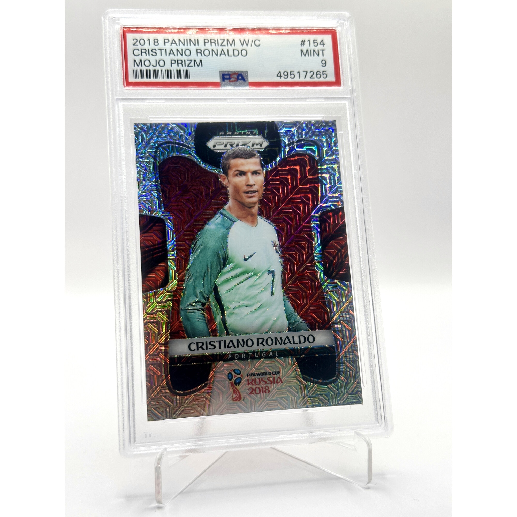 Cartonas de fotbal Panini, Cristiano Ronaldo Gradat PSA 9 din