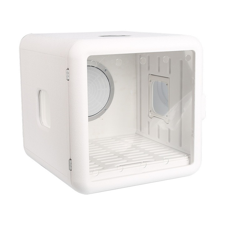 Uscator inteligent pentru animale de companie, Pisica si caine, Sterilizare, Zgomot redus, Rapid, Protectie la supratemperatura, Alb