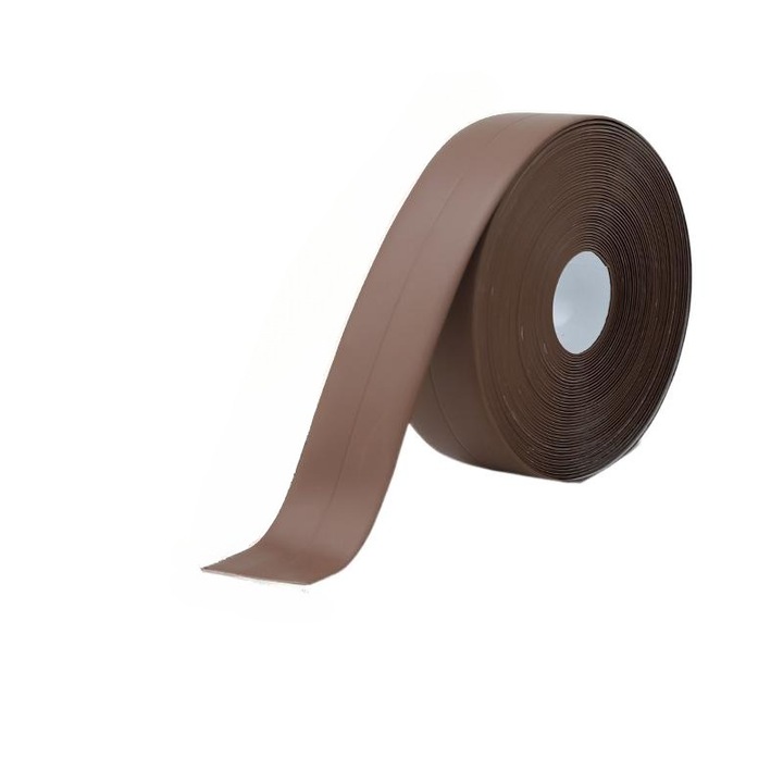 Banda adeziva pentru baie, 3.2m x 3.8cm, rezistenta la umezeala, usor de curatat, maro