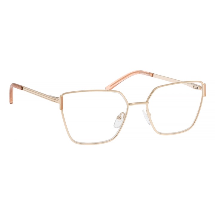 Ochelari de citit Brilo 024A+2.50, Auriu, Roz