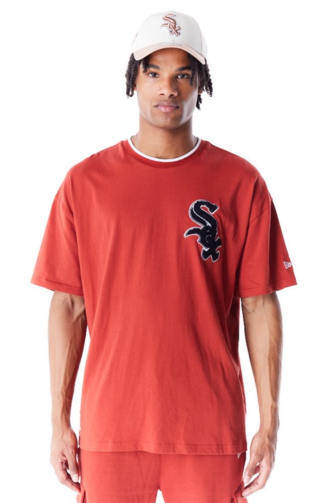 New Era, Тениска Sox World Series Copper с паднали ръкави, Керемидено червено
