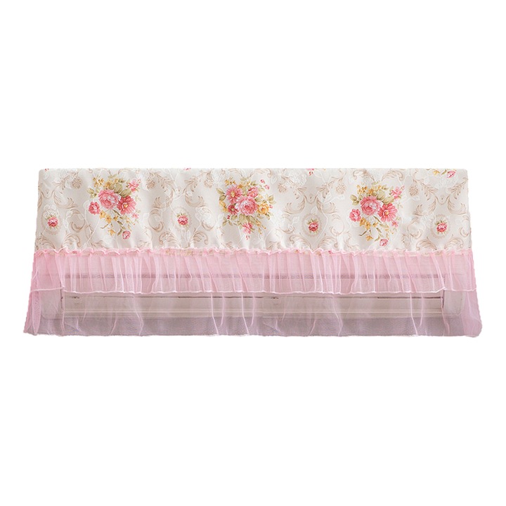 Husa decorativa pentru aer conditionat, design respirabil, dantela, 86x35x19cm