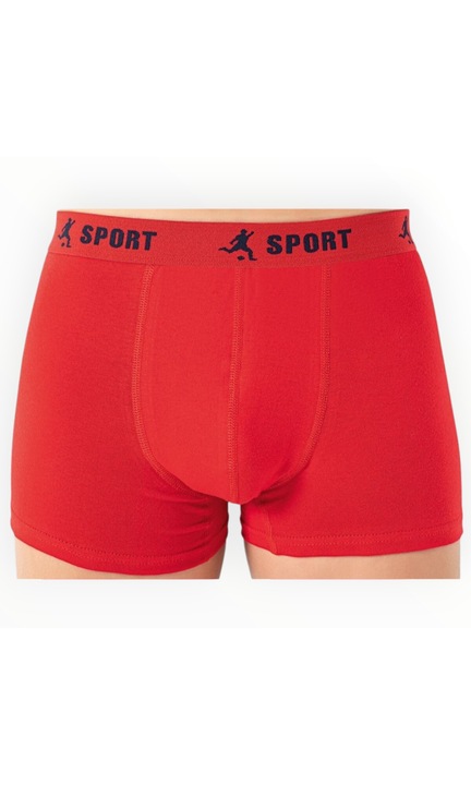 Мъжки боксерки Berfin, Памук, Размер XXL, Червен