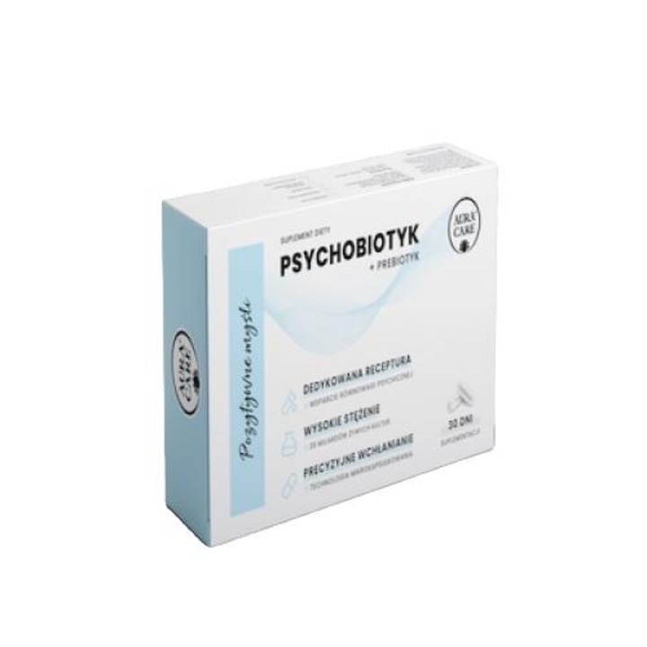 Aura Care - Ganduri pozitive Psihobiotic + prebiotic, probiotice vii Aura Care Probiotice 35 miliarde CFU