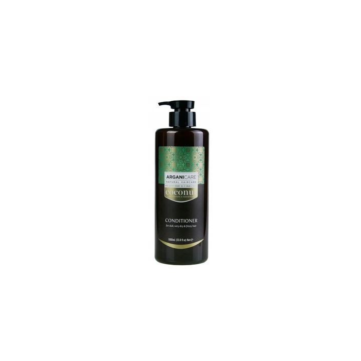 Balsam de par Arganicare cu ulei de argan si cocos, 1000ml, pentru par uscat si cret