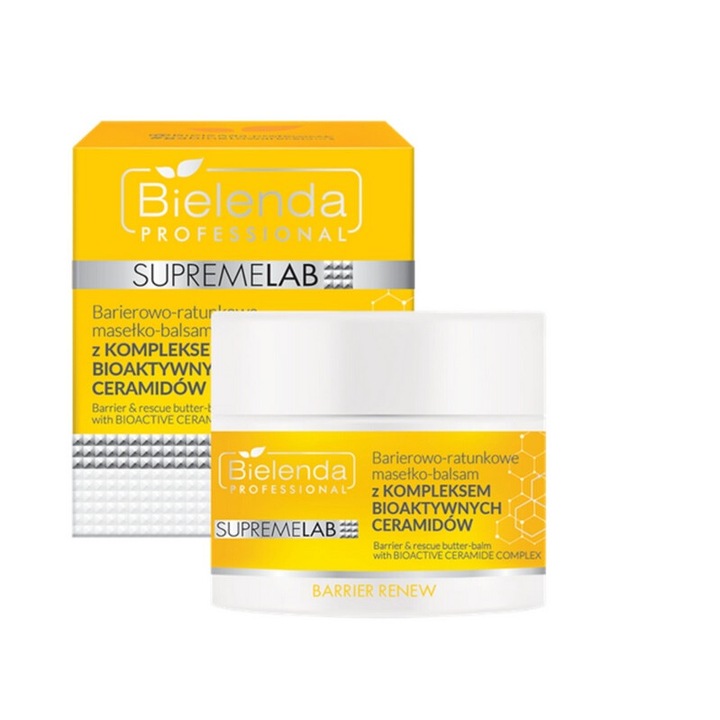 Bielenda SupremeLab Barrier Renew balzsam arcra és testre, krém, bioaktív ceramidok, 100 ml