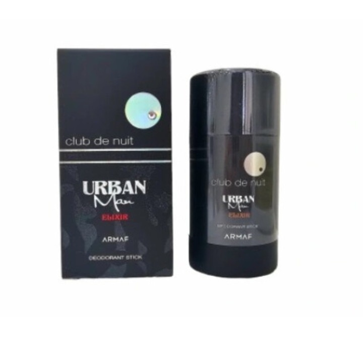 Дезодорант Club De Nuit Urban Elixir, Armaf, бергамот, лавандула, 75 g