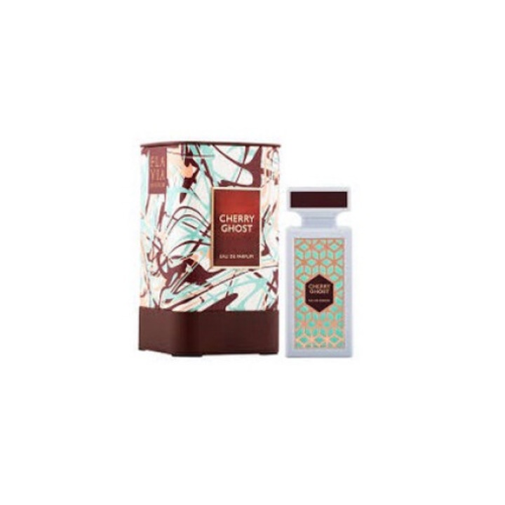 Parfum Flavia Cherry Ghost 90ml, note fructate, floral, culoare: transparent, pentru femei si barbati