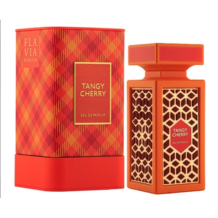 Parfum Flavia Tangy Cherry 90ml, note fructate si florale, vanilie, set cadou