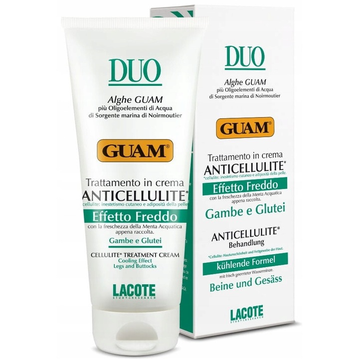 GUAM DUO антицелулитен крем, охлаждащ ефект, 200мл