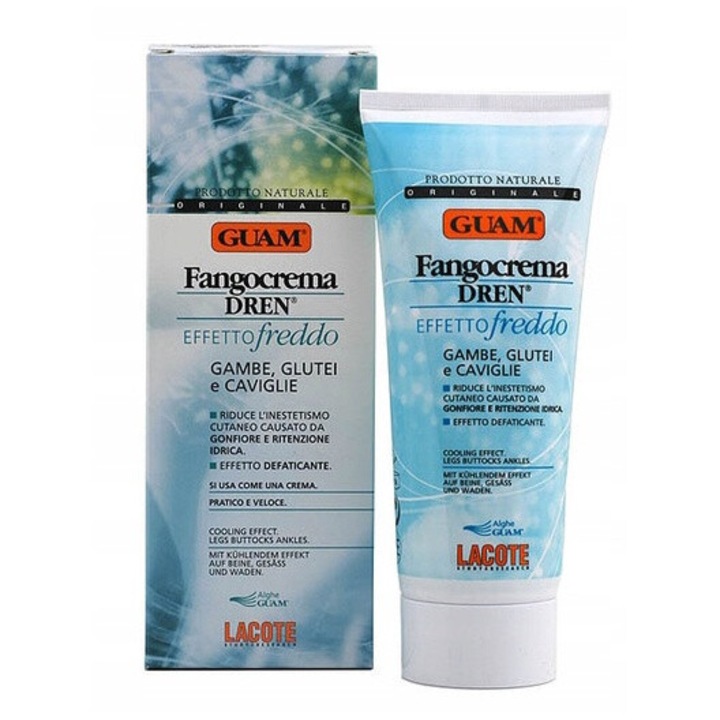 GUAM Fangocrema hidratáló krém, 200 ml, hűsítő hatású, cellulit csökkentő, érzékeny bőrre