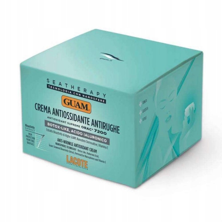 GUAM Seatherapy öregedésgátló krém, 50ml, lifting hatású, alga kivonattal, bőrregenerációra