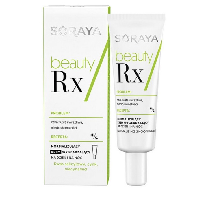 Soraya normalizáló arckrém, savakkal és cinkkel, tökéletlen bőrre, 50ml