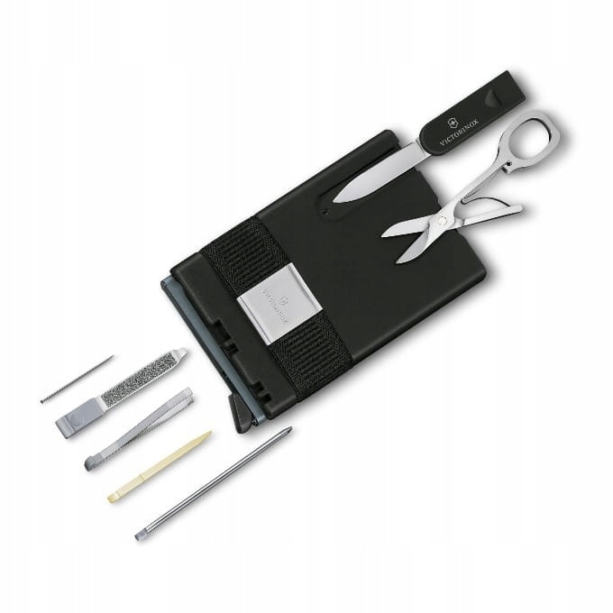 Portofel barbati Victorinox Smart Card, 8 functii, gri, 17x104mm