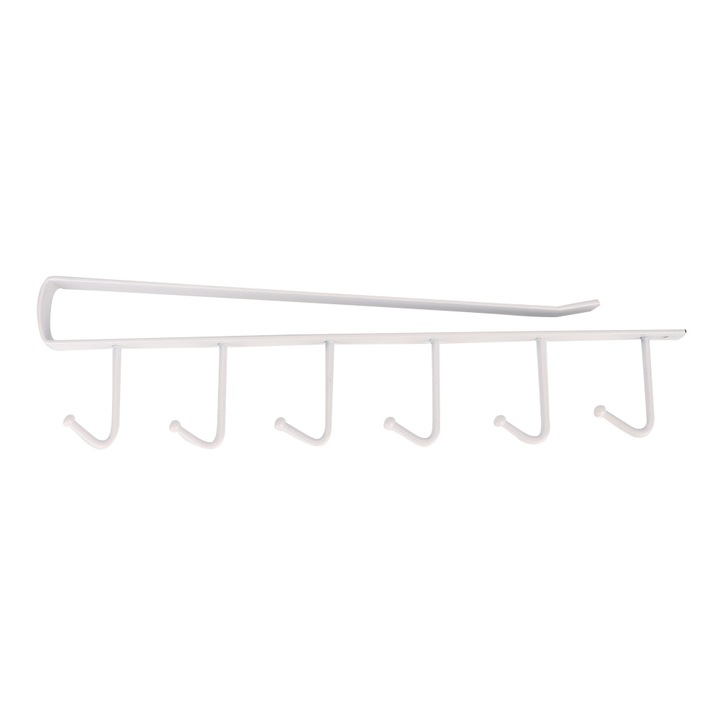 Bögre tartó, Jormftte, 6 kampós, U-alakú kialakítás, fehér